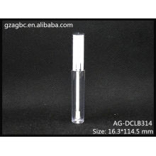 Transparente & leeren Kunststoff Runde Lip Gloss Tube AG-DCLB314, AGPM Kosmetikverpackungen, benutzerdefinierte Farben/Logo